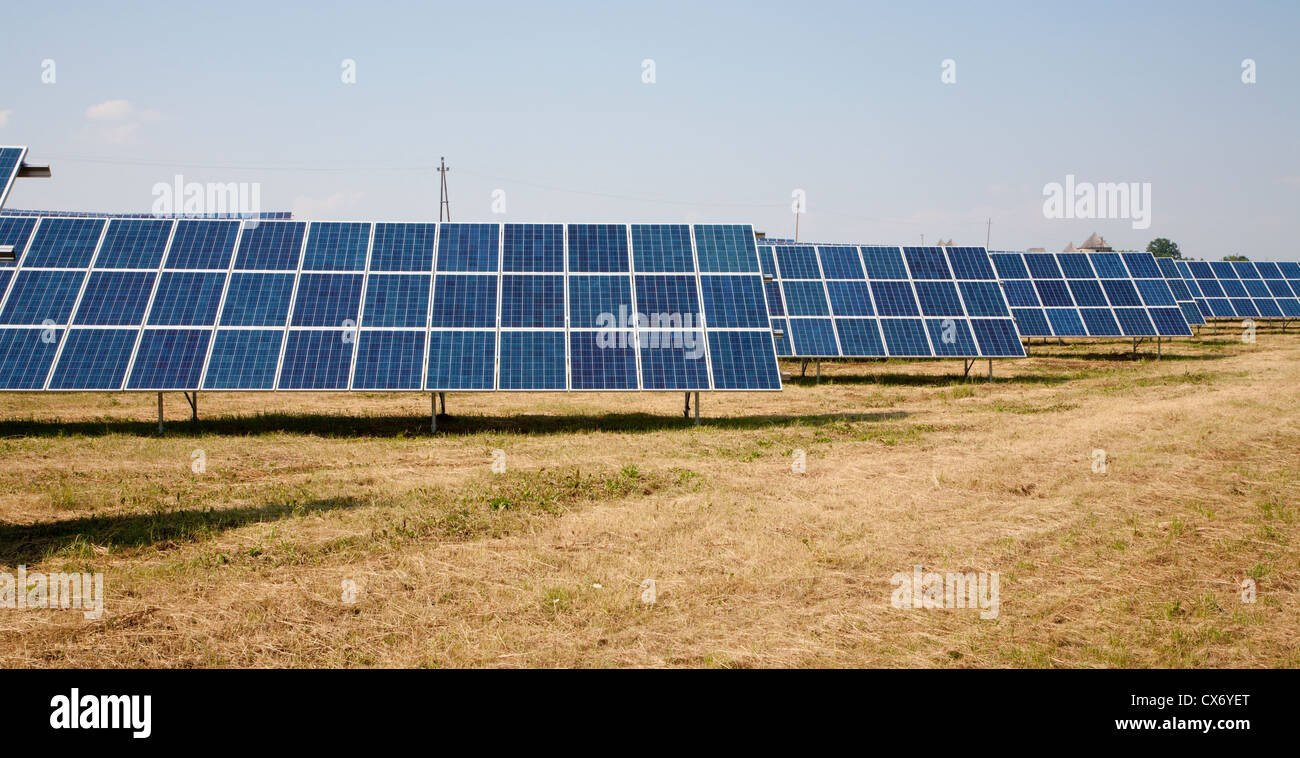 pannelli solari Foto Stock