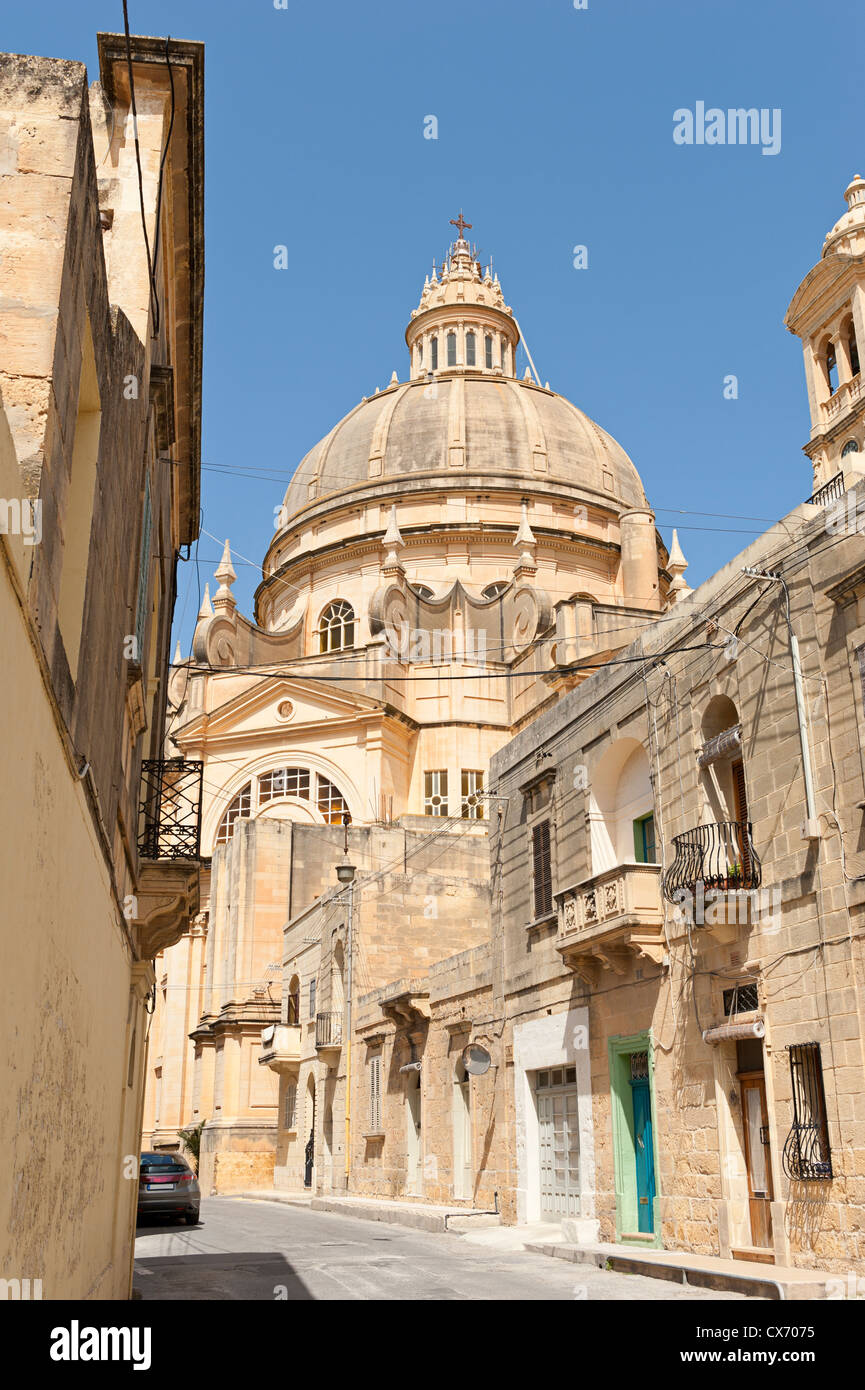 Chiesa di Xewkija a Gozo, Malta Foto Stock
