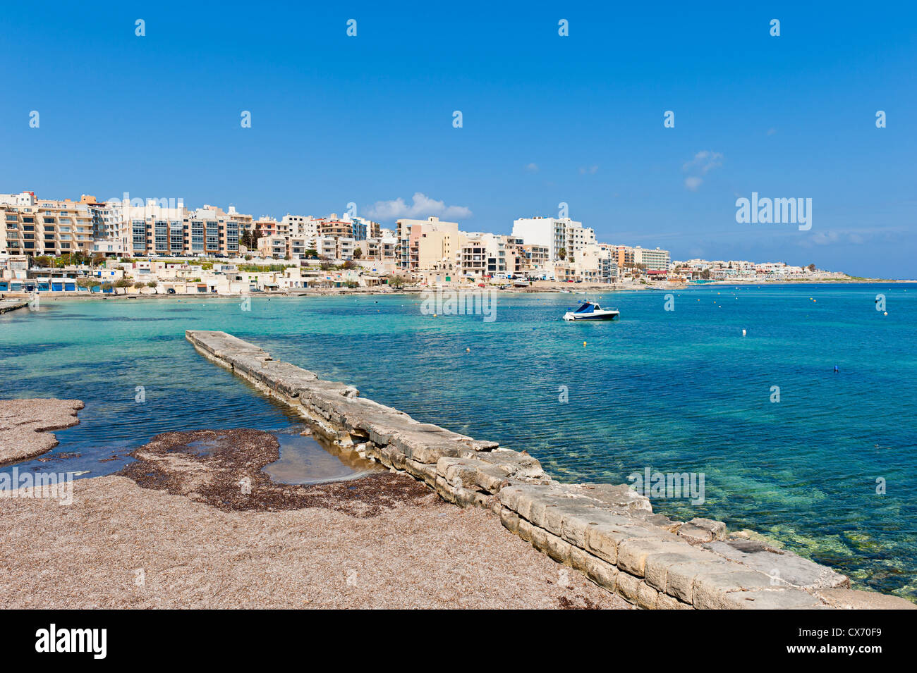Qawra, Malta Foto Stock