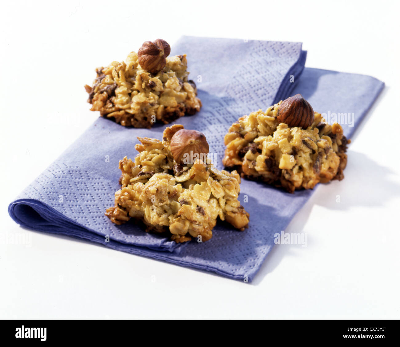 Haselnut - scaglie di avena cookie Foto Stock