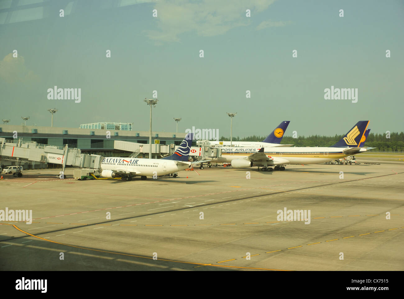 L'Aeroporto Changi di Singapore Foto Stock