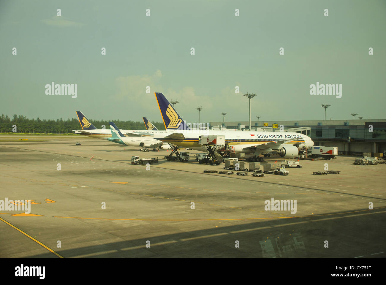 L'Aeroporto Changi di Singapore Foto Stock