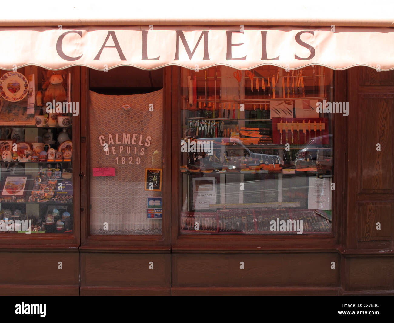 Coutellerie Calmels,Laguiole,Aveyron,Midi-Pirenei,Francia Foto Stock