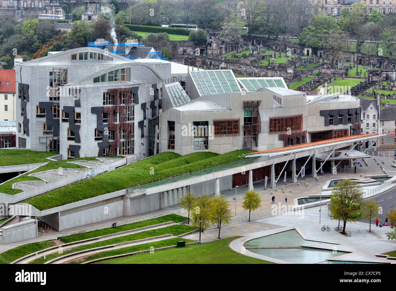 Edificio del Parlamento scozzese, Holyrood, Edimburgo, Scozia, Regno Unito Foto Stock