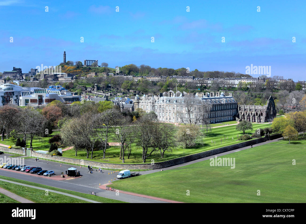 Il Palazzo di Holyrood, Edimburgo, Scozia, Regno Unito Foto Stock