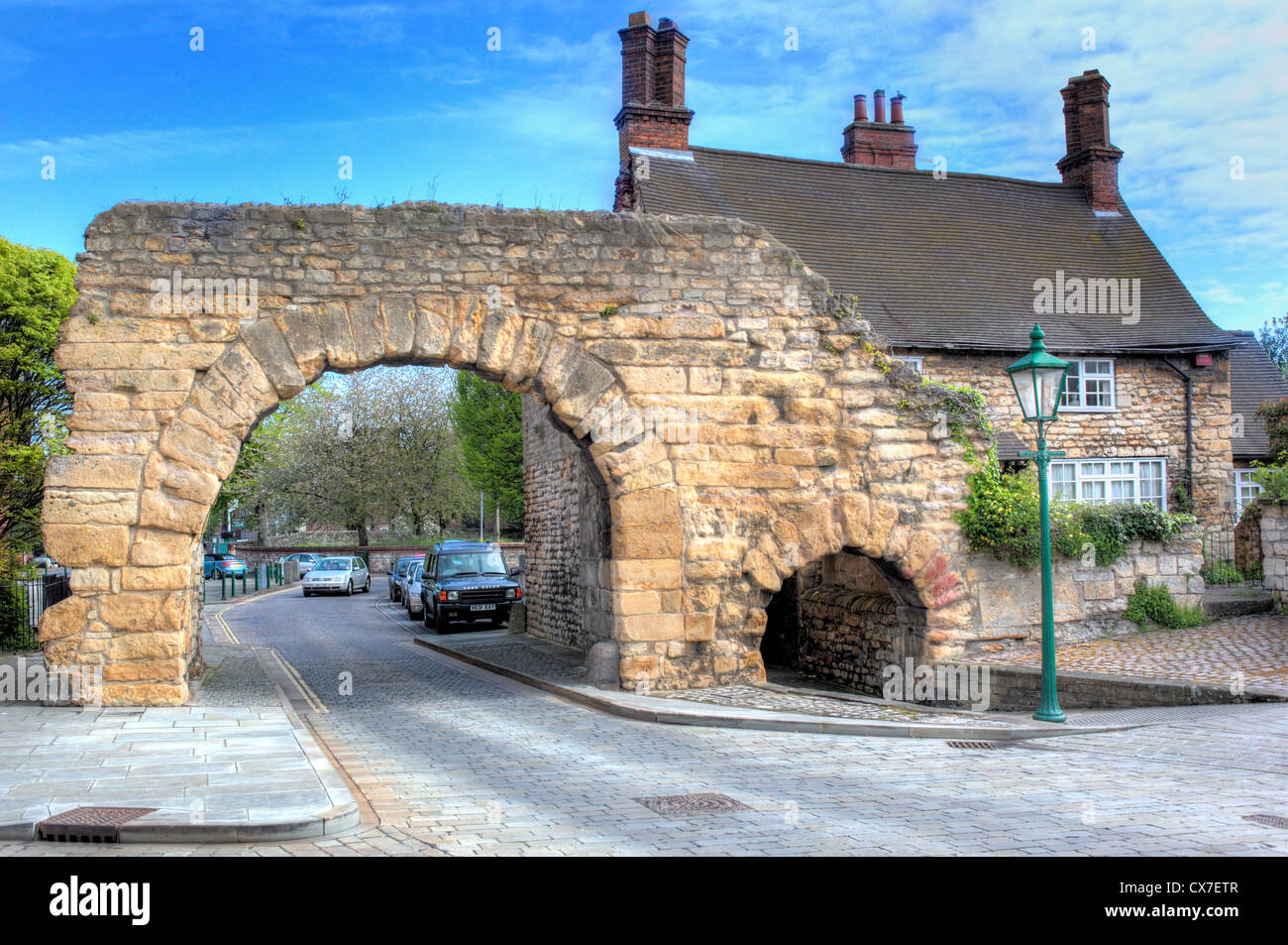 Newport Arch, Lincoln, Lincolnshire, England, Regno Unito Foto Stock
