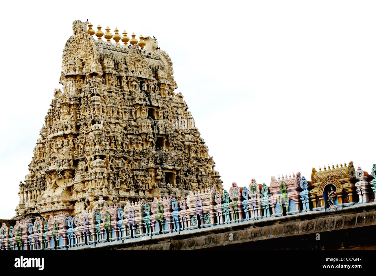 Gopuram di Ekambareswarar. Kanchipuram, Tamil Nadu, India Foto Stock