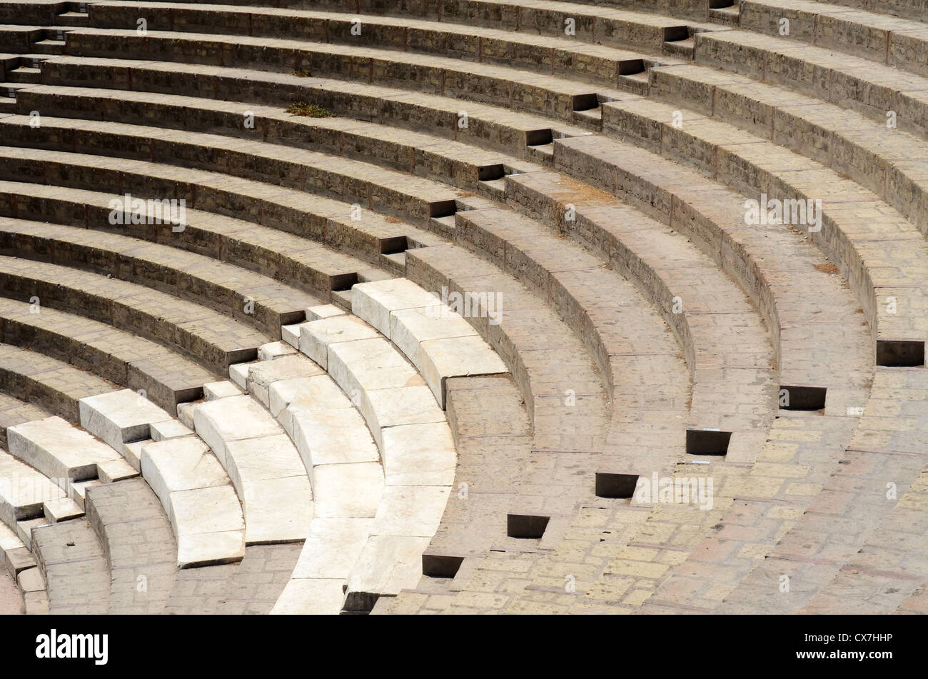 Scavi di Pompei teatro di grandi dimensioni Foto Stock