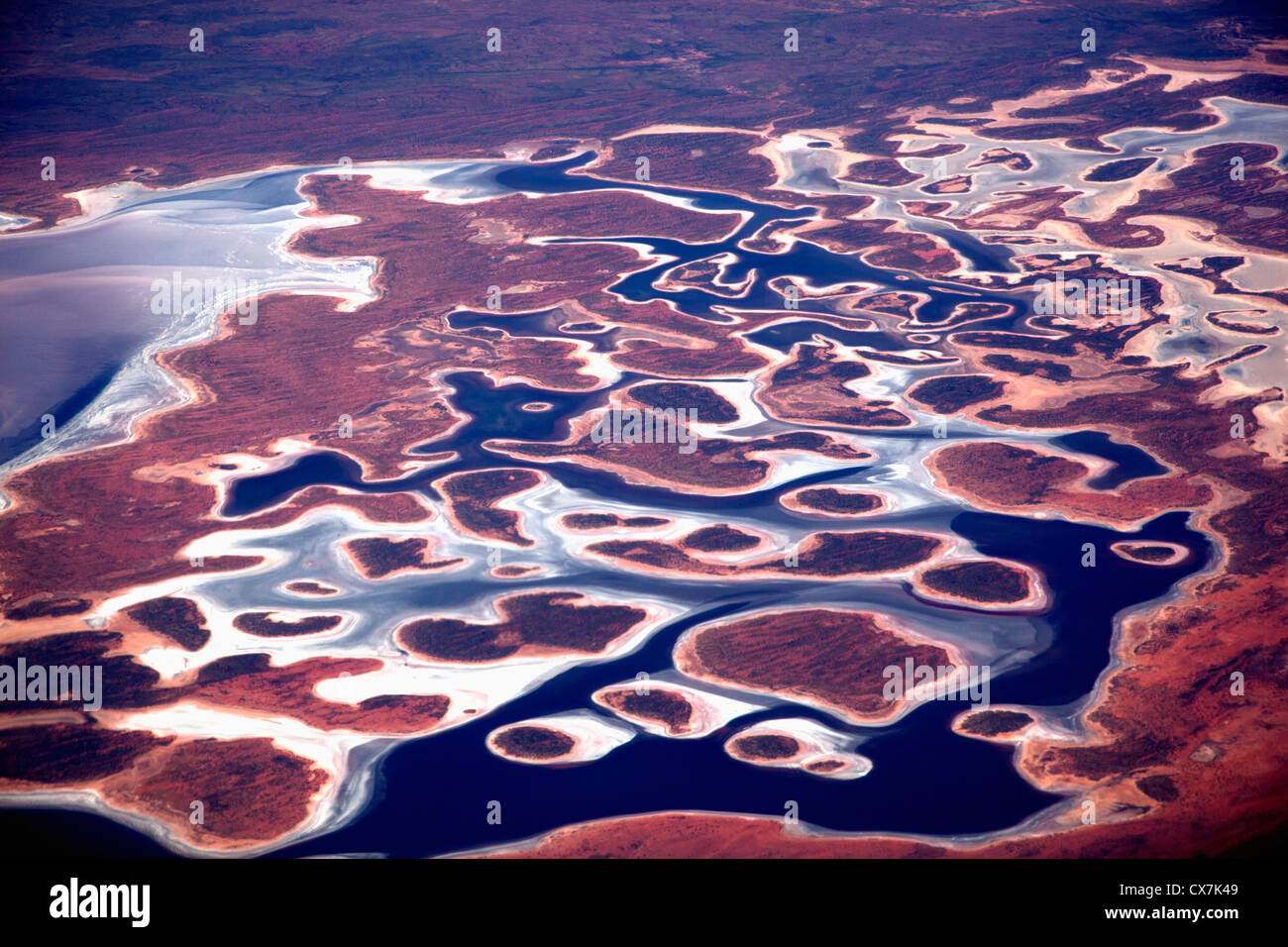 Vista aerea del paesaggio Pilbara Foto Stock