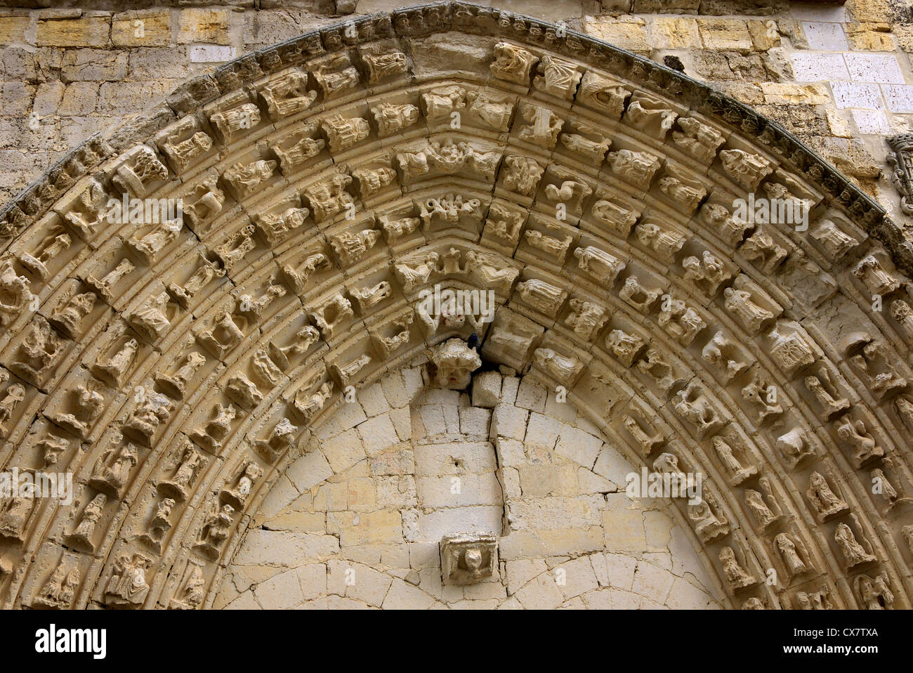 Le rovine del Convento de San Anton vicino a Castrojeriz nel Castill y Leon, Spagna Foto Stock