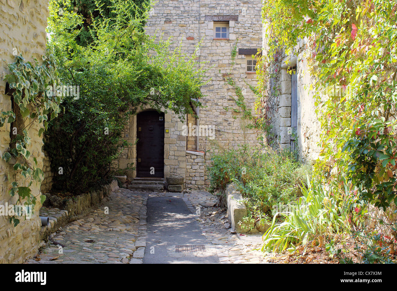 La Vieille medievale Vaison la Romaine Vaucluse Provence Francia Foto Stock