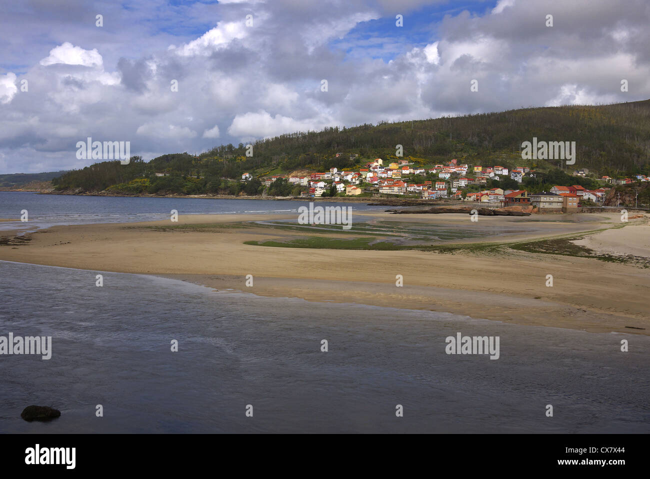 Costa della Galizia con vista di Dolores, Spagna. Foto Stock