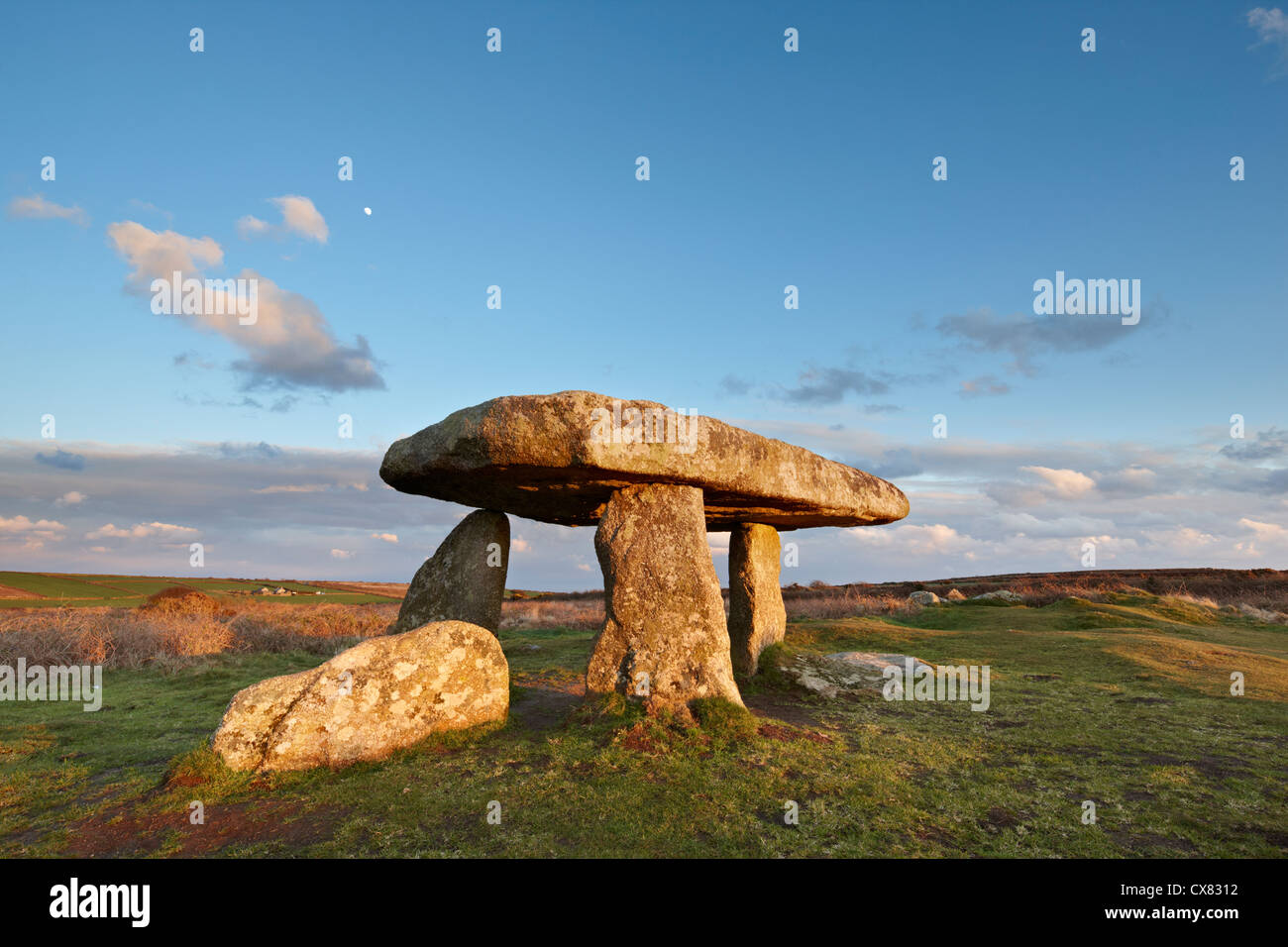 Antico monumento Lanyon Quoit Foto Stock