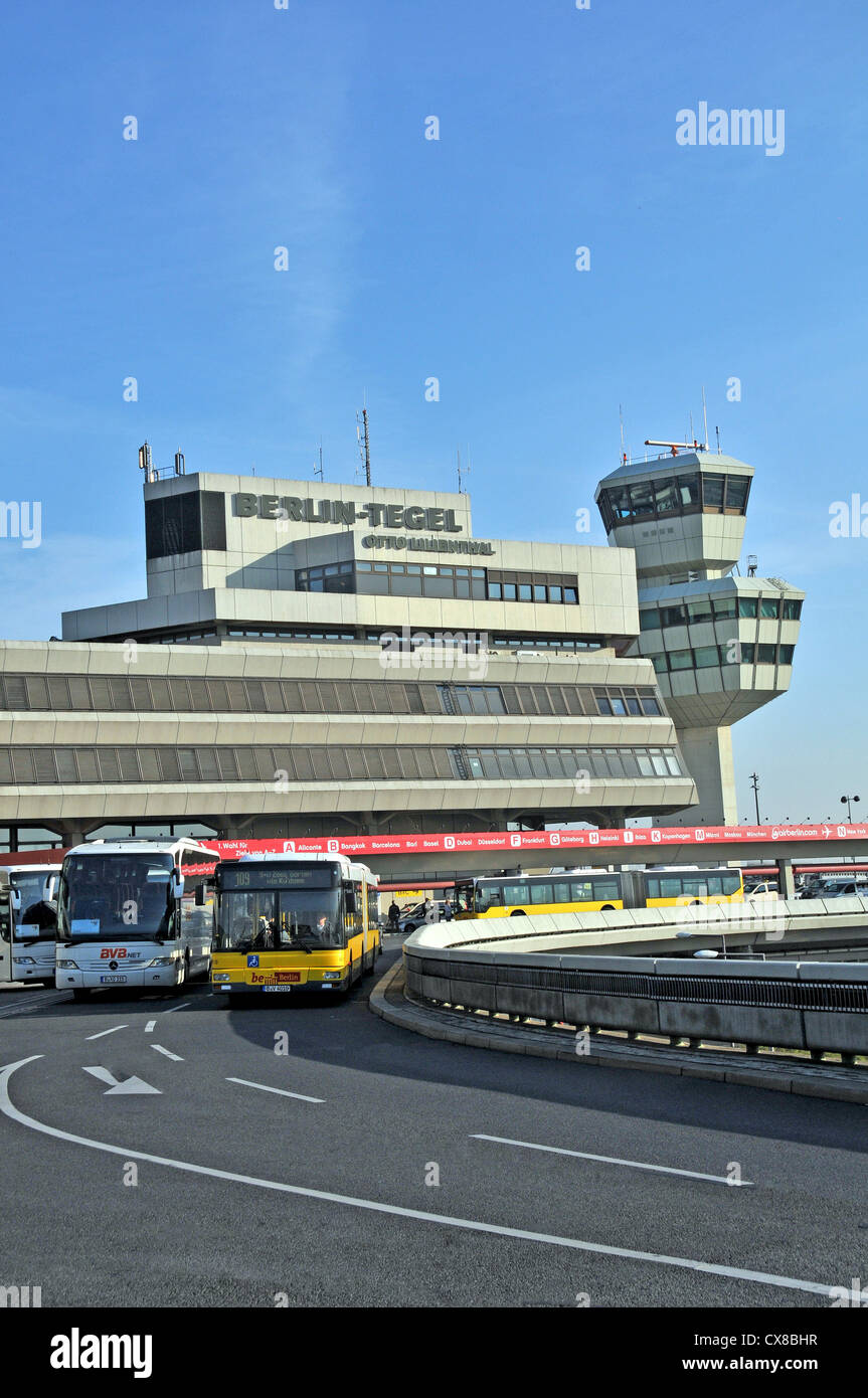 Aeroporto Berlin Tegel Otto Lilienthal Berlino Germania Foto Stock