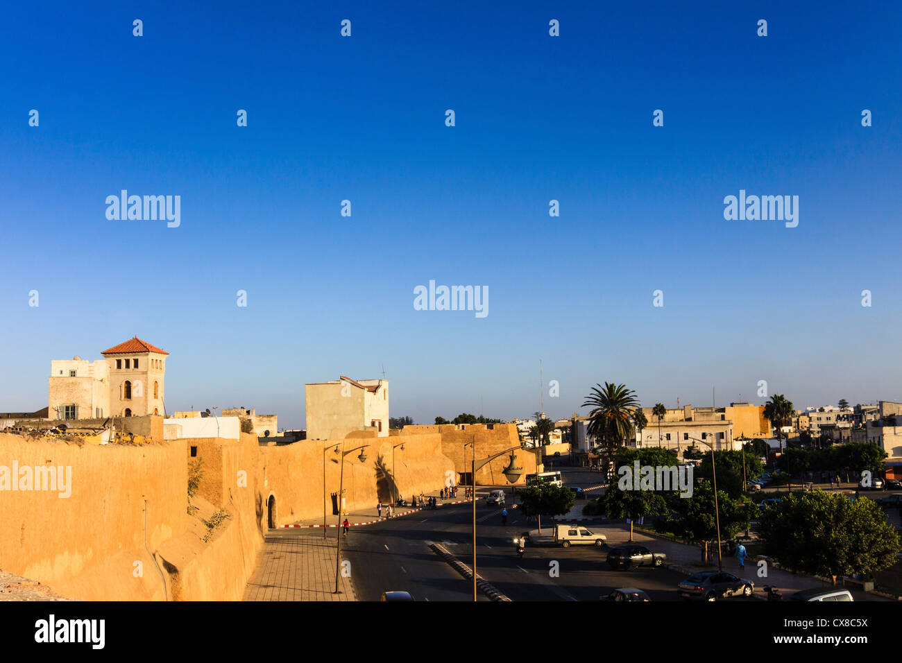 Mura cittadina portoghese di El Jadida, atlantica del Marocco Foto Stock