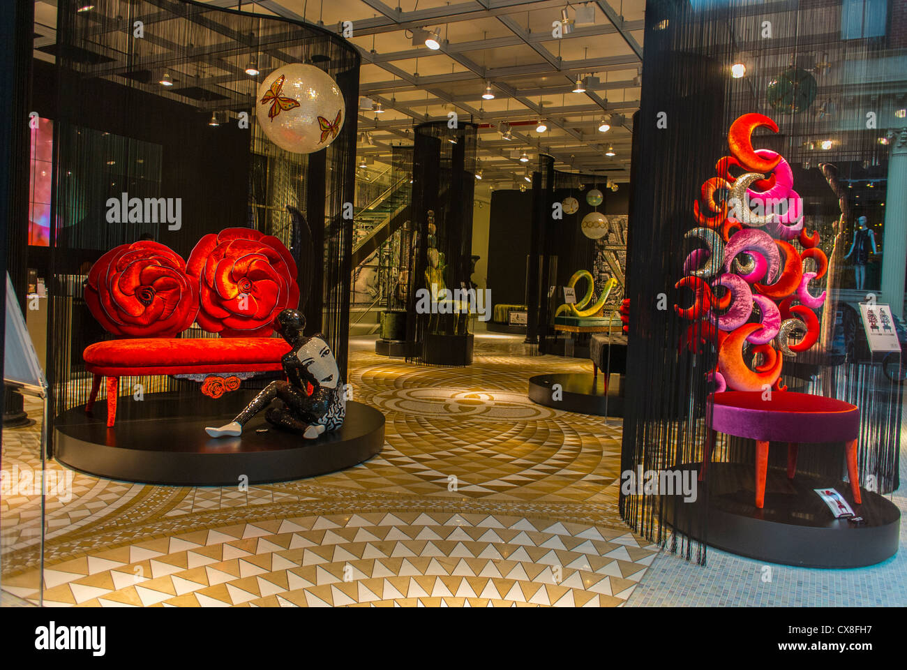 New york, ny, Stati Uniti d'America, Soho, shopping, arredamento contemporaneo shop, 'sicis', su houston st., Manhattan Foto Stock