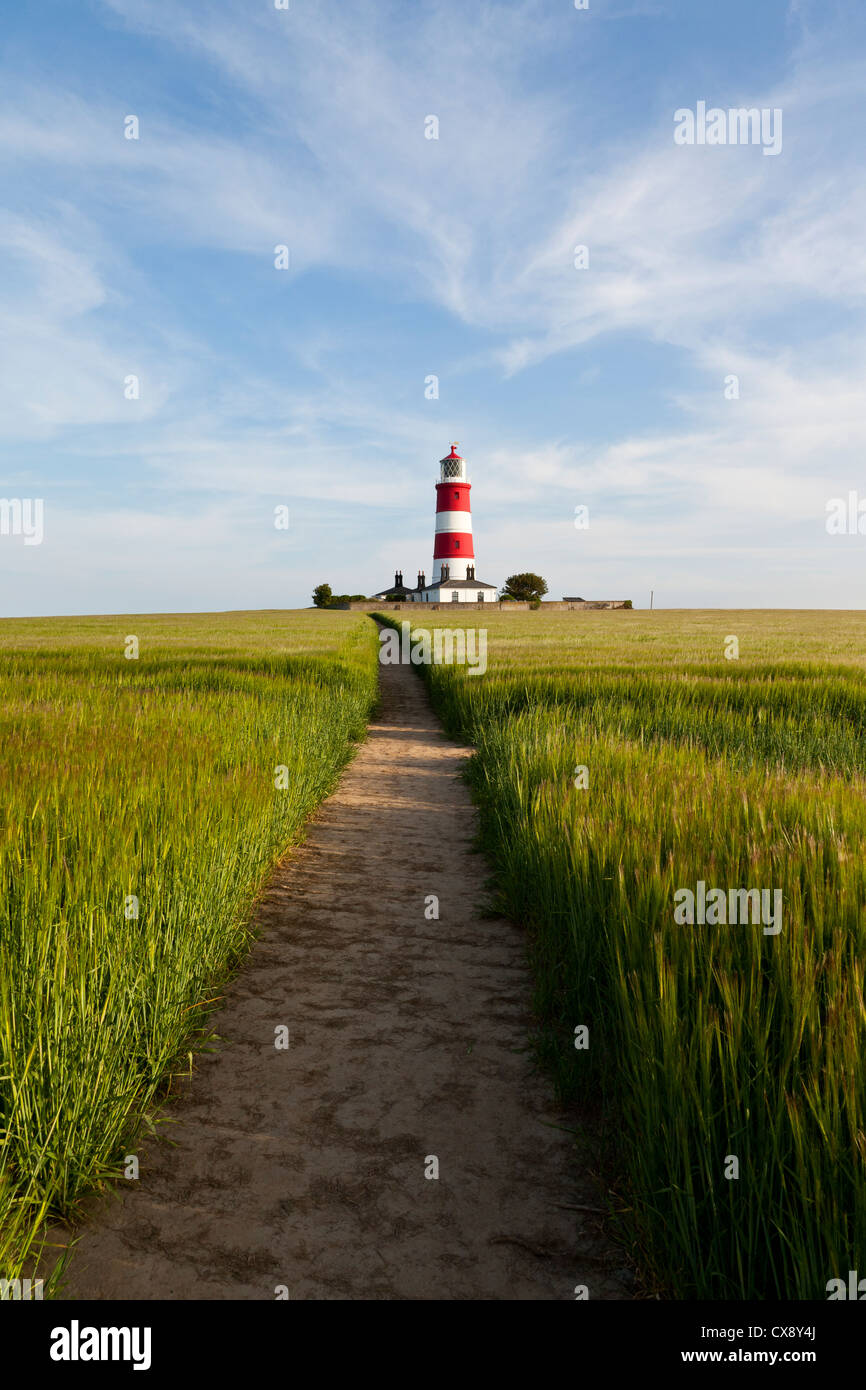 Happisburgh Lighthouse, Norfolk, Regno Unito Foto Stock