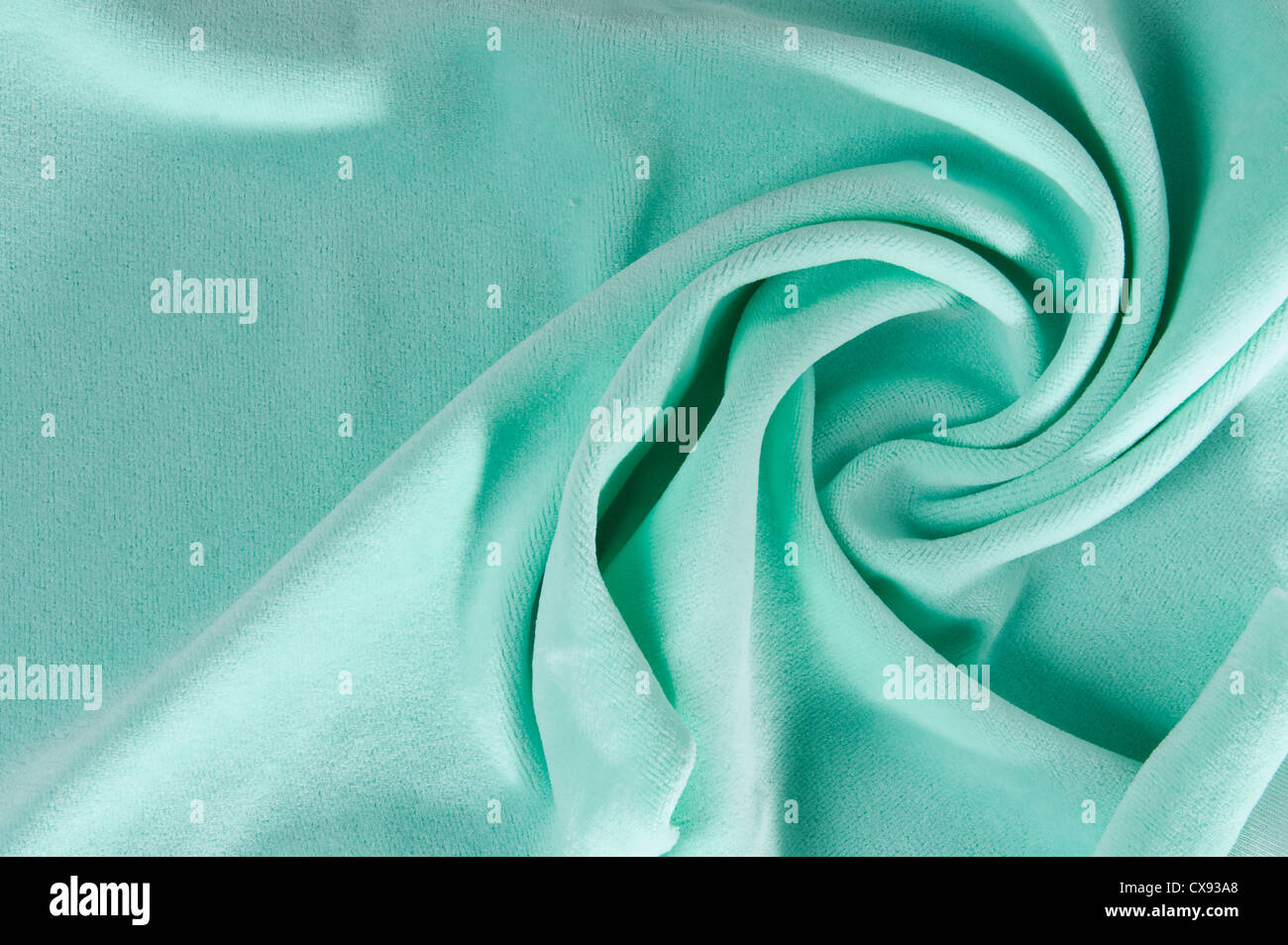 Nuovo tessuto per capi di abbigliamento e accessori pieghettato di velluto Foto Stock