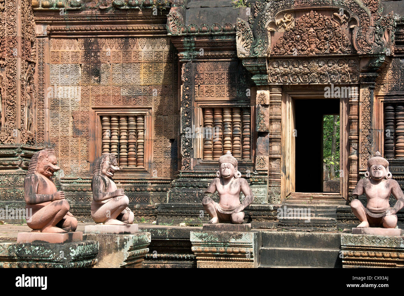 Il Banteay Srei tempio di Angkor Cambogia Foto Stock