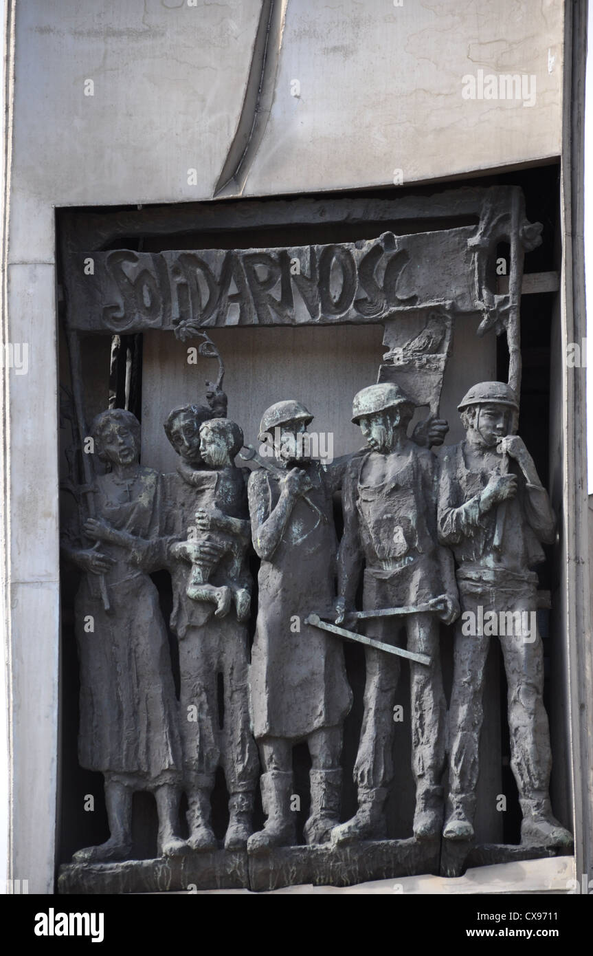 Monumento ai Caduti i lavoratori del cantiere di 1970 a Danzica Polonia Foto Stock