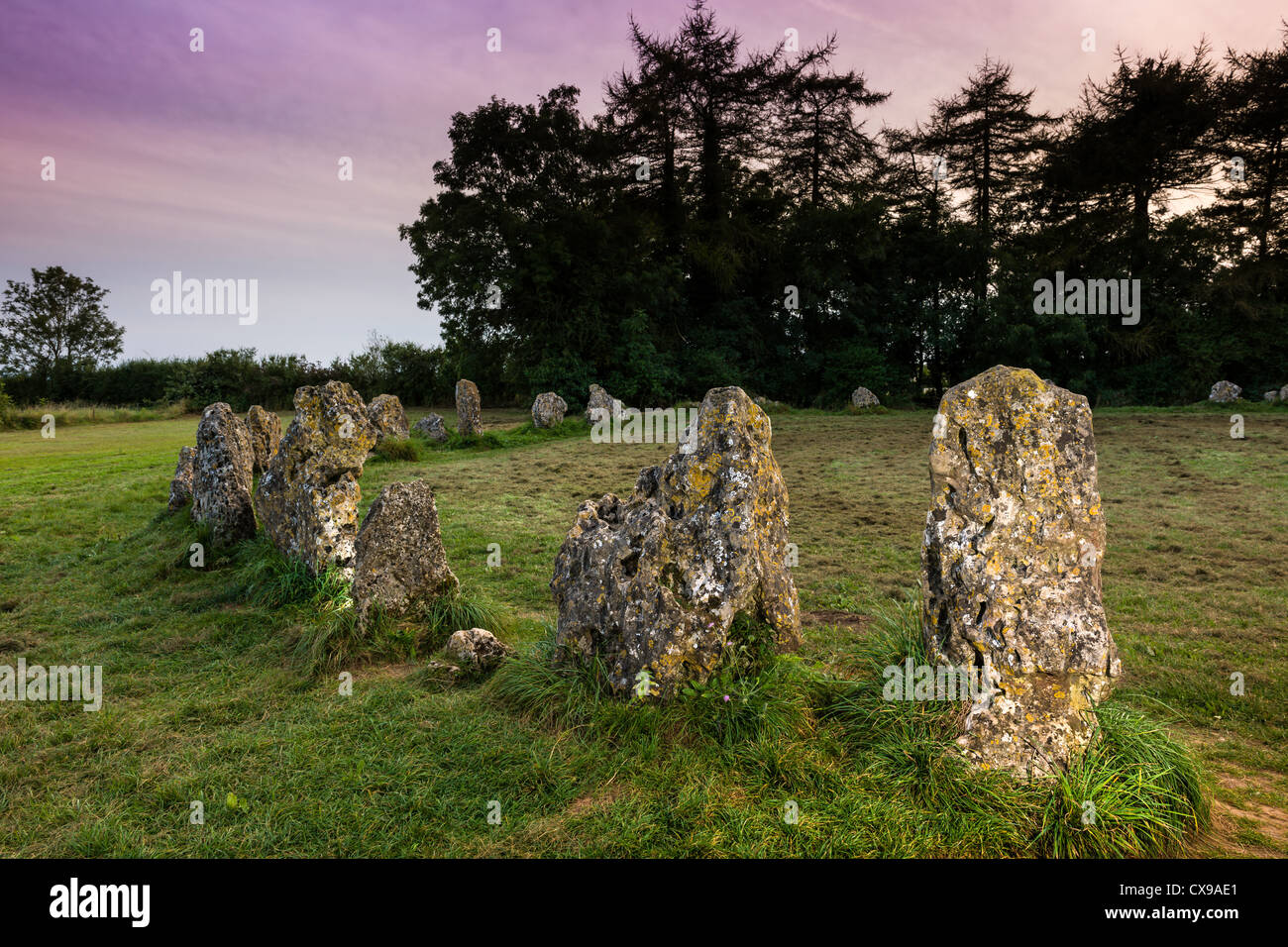 L'Antica Rollright Stones Foto Stock