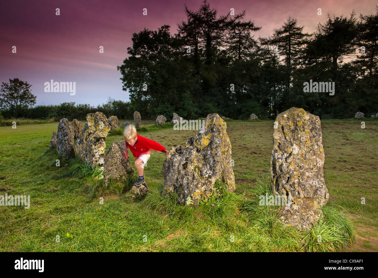 L'Antica Rollright Stones Foto Stock