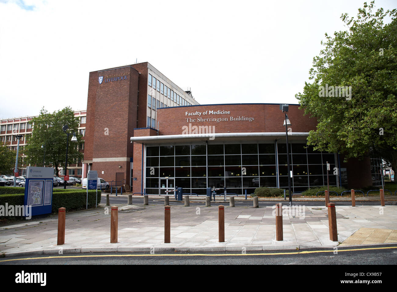 Facoltà di medicina, di edifici Sherrington parte dell università di Liverpool Merseyside Regno Unito Foto Stock