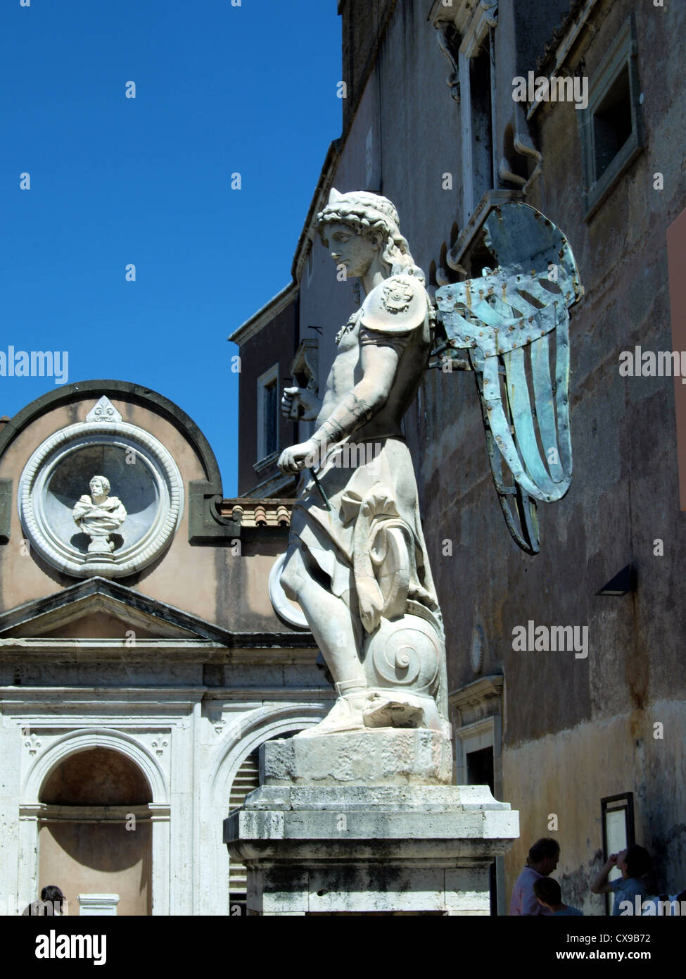 Castel Sant'Angelo (Roma) - Angelo di Raffaello da Montelupo Foto Stock