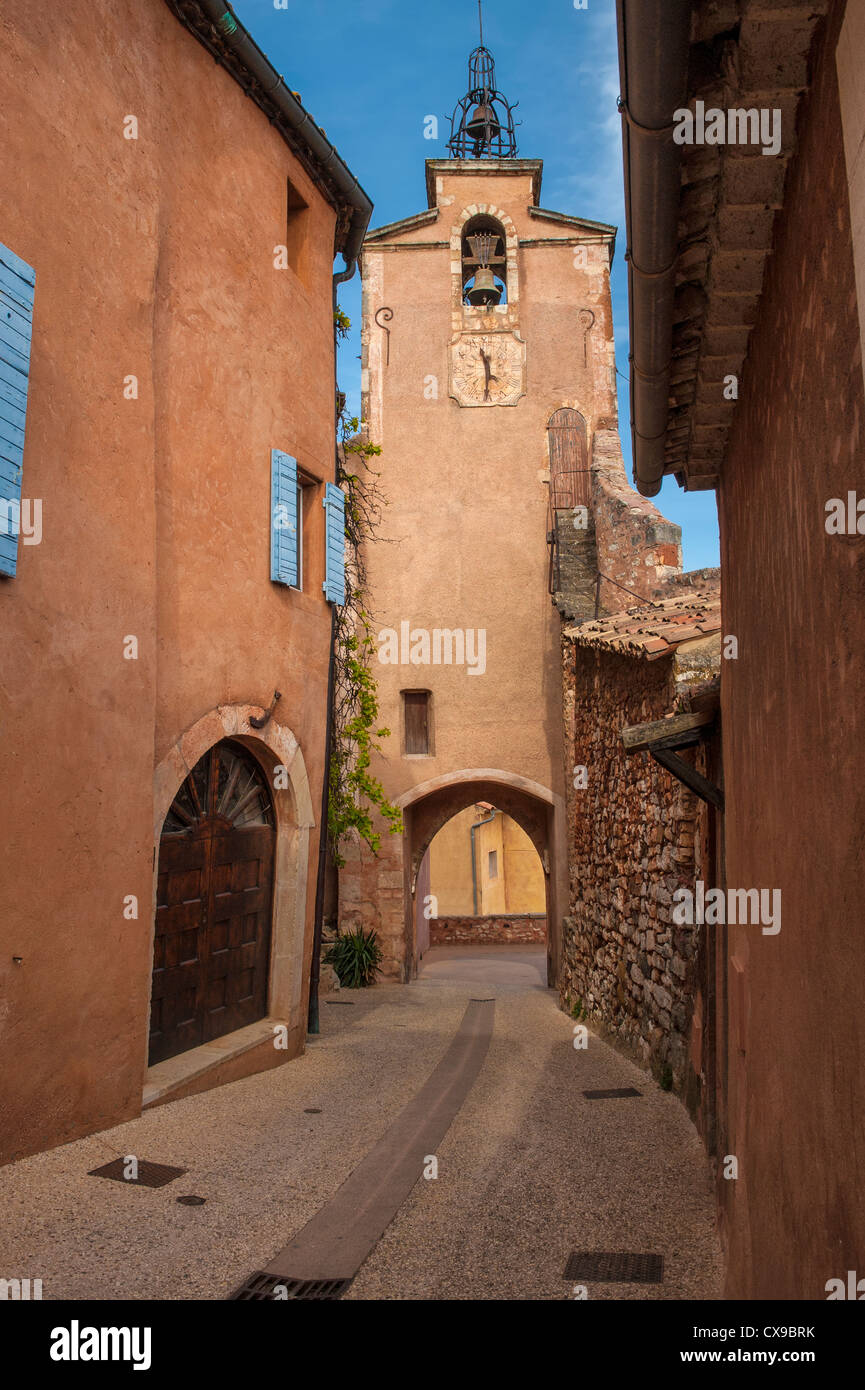 Roussillon Villaggio, Vaucluse Provence, Francia Foto Stock