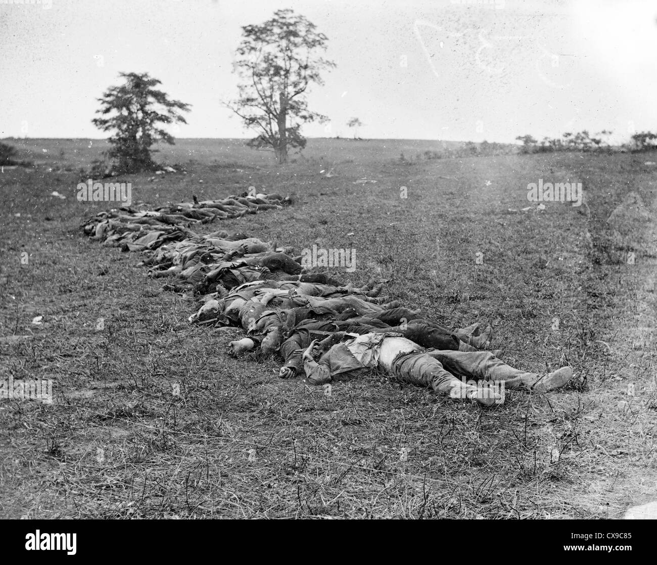 Battaglia di Antietam conosciuta anche come la battaglia di Sharpsburg, Guerra civile americana Foto Stock