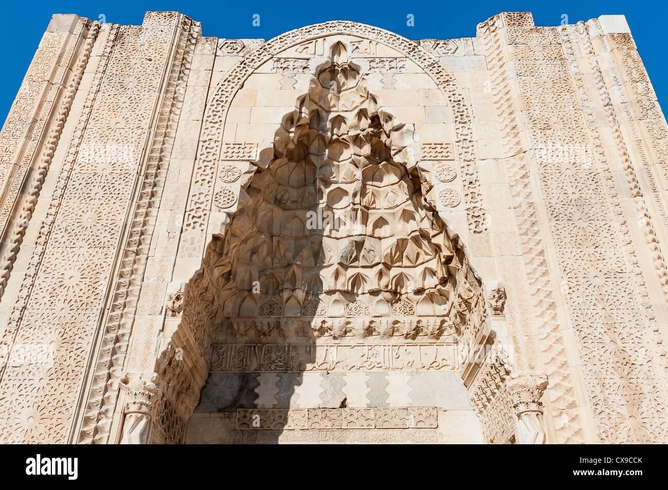 Sultanhani caravanserai sulla ex Silk Road, Sultanhani, Anatolia, Turchia Foto Stock