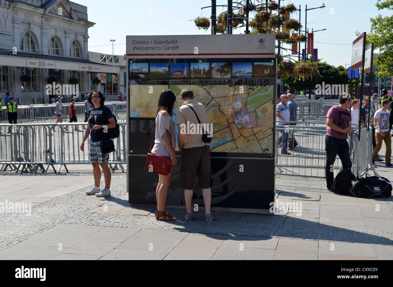 Benvenuti al numero di Cardiff 3209 Foto Stock