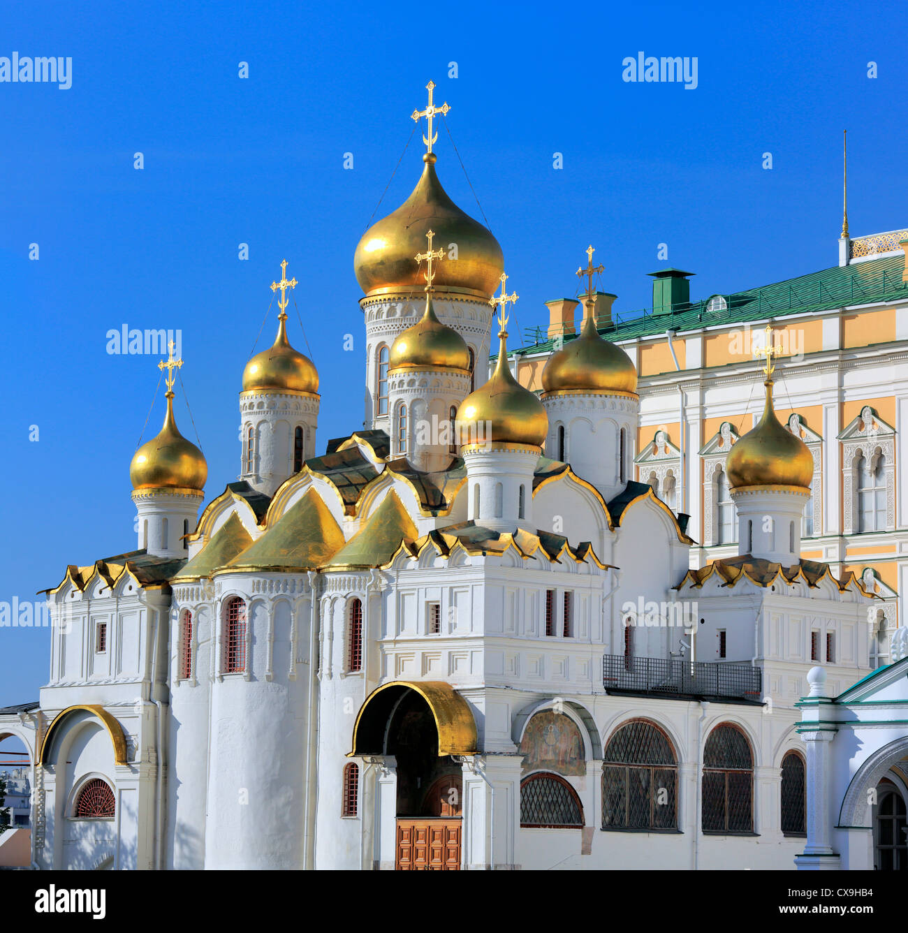 Cattedrale dell'Annunciazione (1489), Mosca il Cremlino di Mosca, Russia Foto Stock