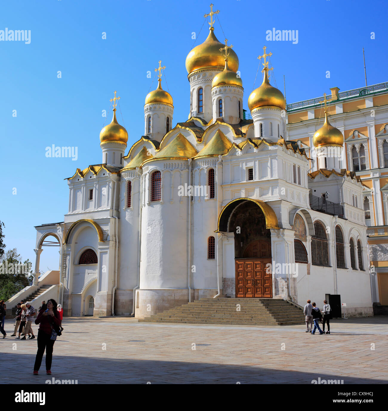 Cattedrale dell'Annunciazione (1489), Mosca il Cremlino di Mosca, Russia Foto Stock
