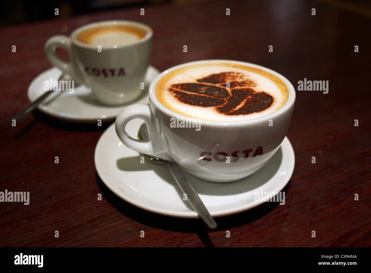 Costa tazzine di caffè. Foto Stock