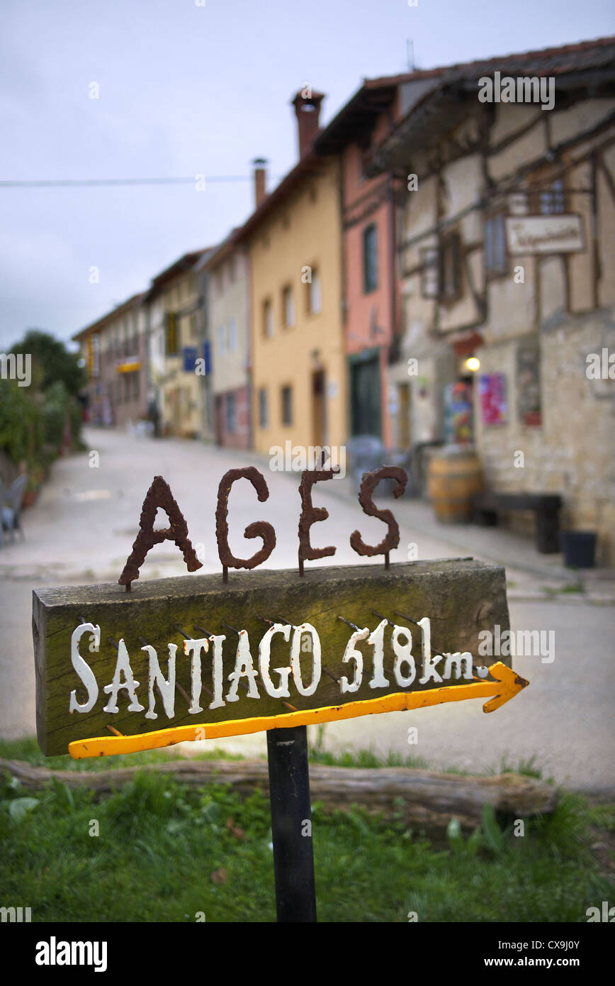 Il villaggio di età in Spagna. Foto Stock