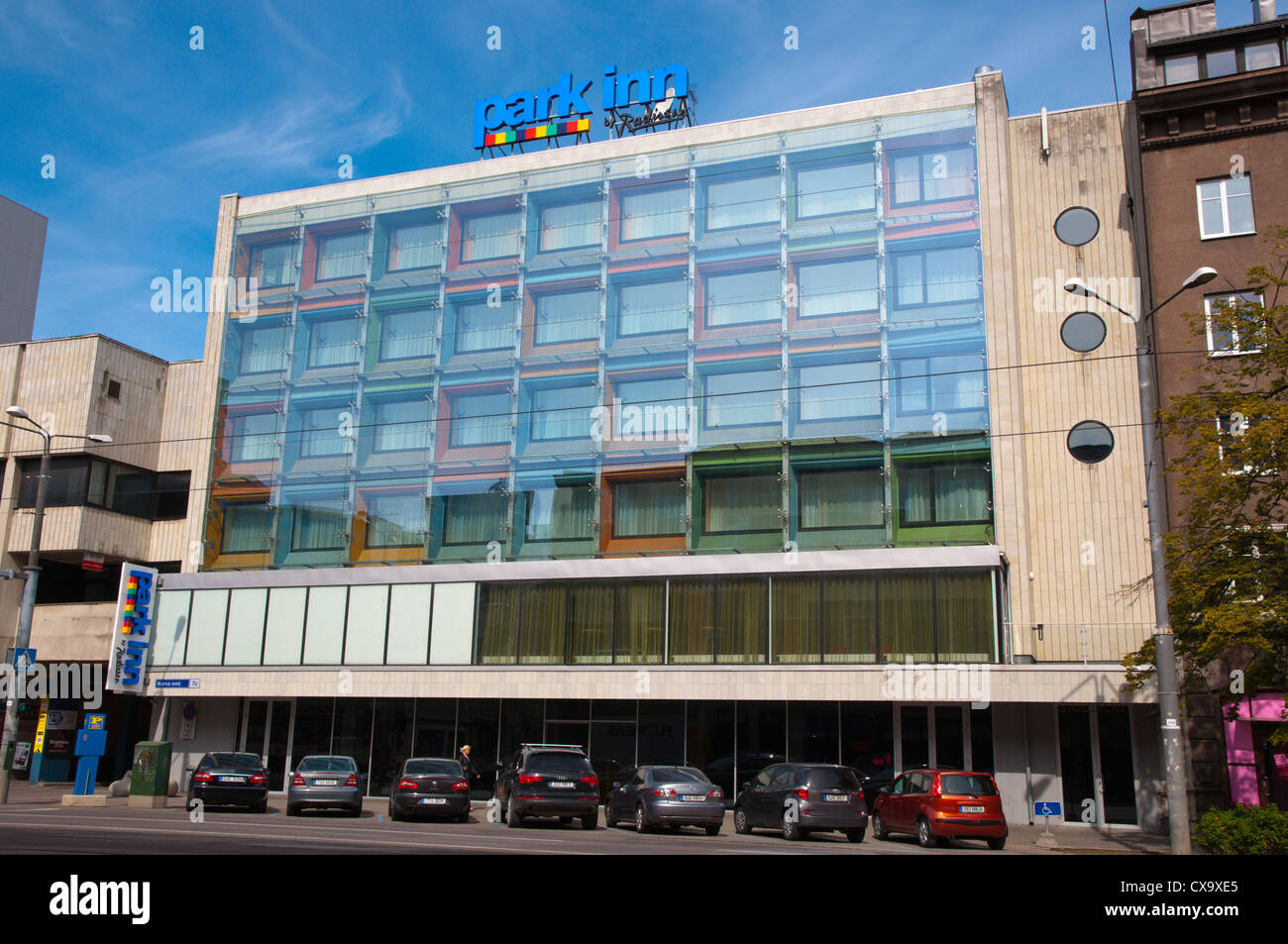 Radisson Park Inn hotel Narva mnt street Keskilinn Central Tallinn Estonia Europa Foto Stock