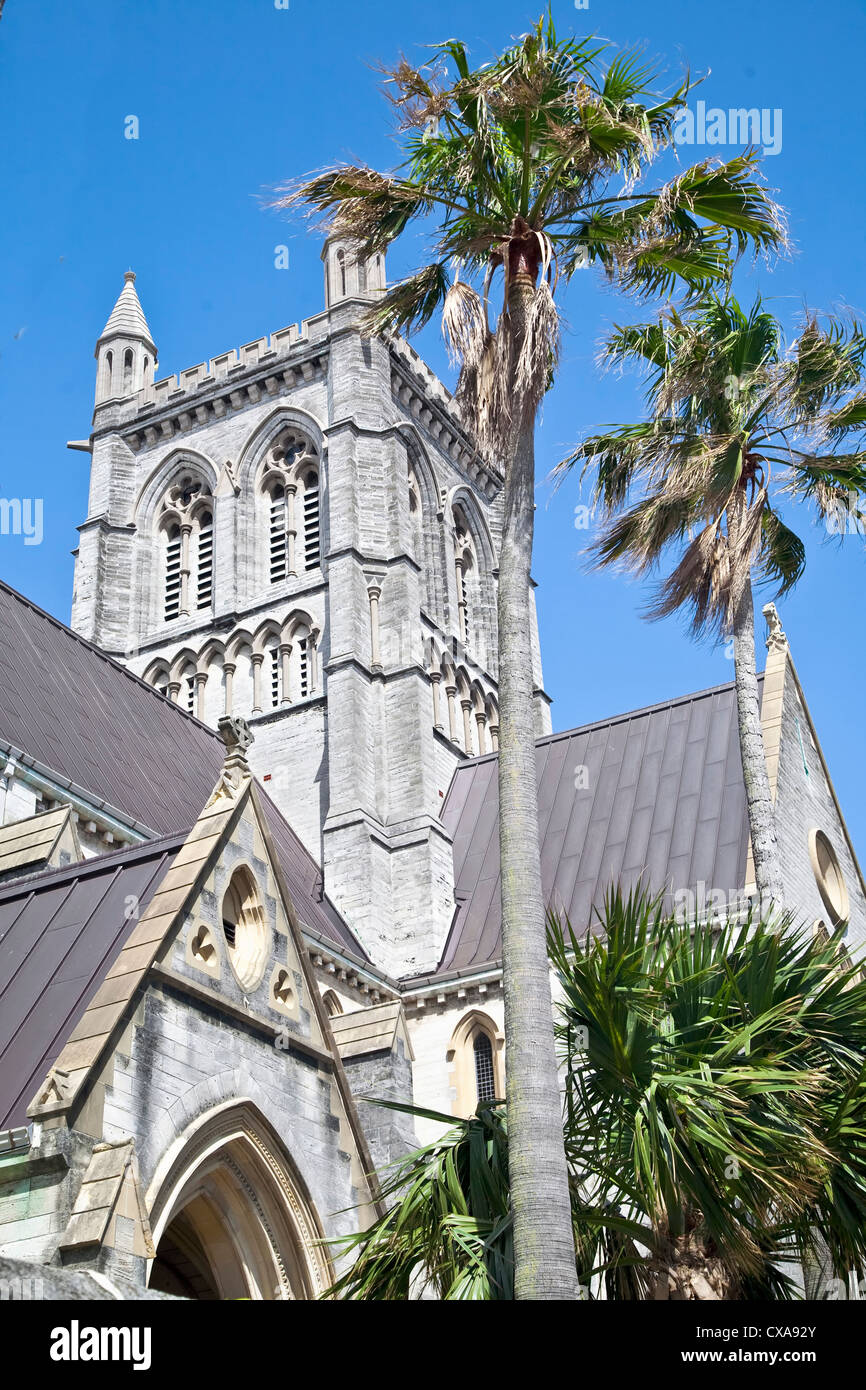 Cattedrale Anglicana di Hamilton, Bermuda Foto Stock