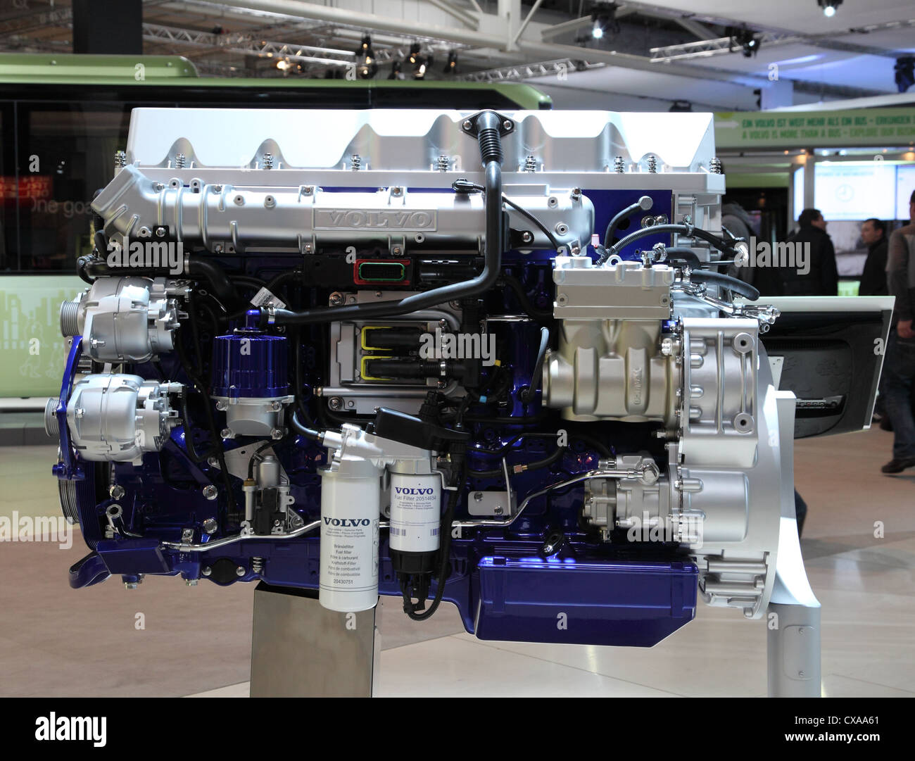 Volvo motore diesel per autocarri e autobus presso la International Motor Show per i veicoli commerciali Foto Stock