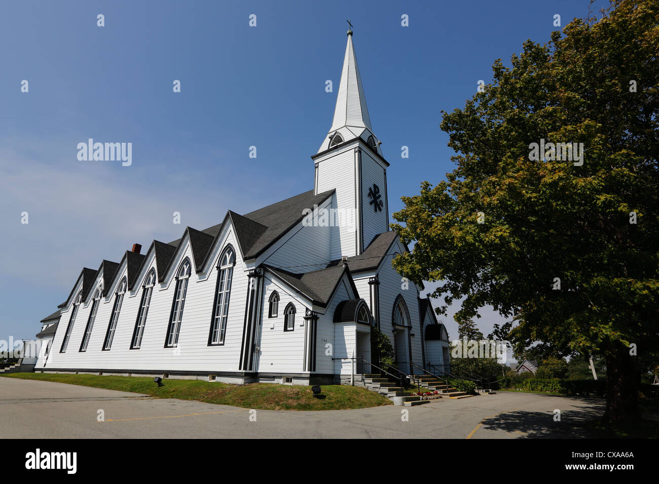 Eglise Saint-Pierre, West Pubnico, Nova Scotia, Canada Foto Stock