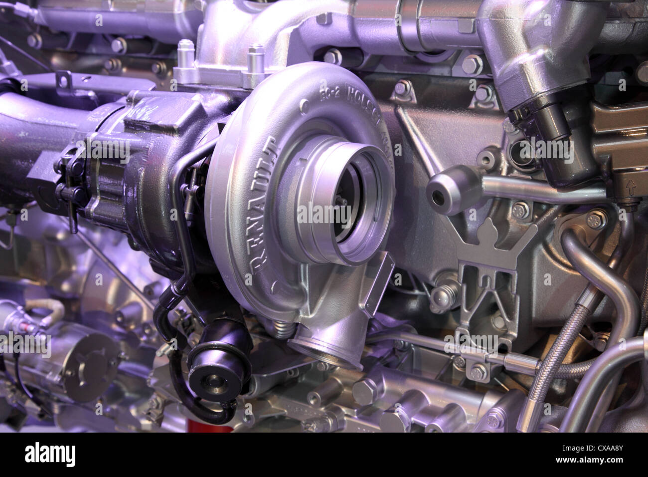 Renault Nuovo motore del camion all'International Motor Show per i veicoli commerciali Foto Stock