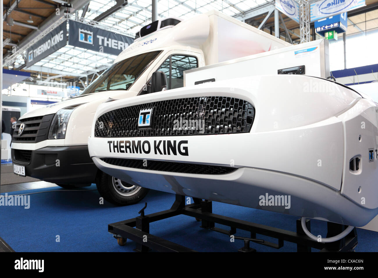 Thermo King sistema di raffreddamento per i carrelli a International Motor Show per i veicoli commerciali Foto Stock