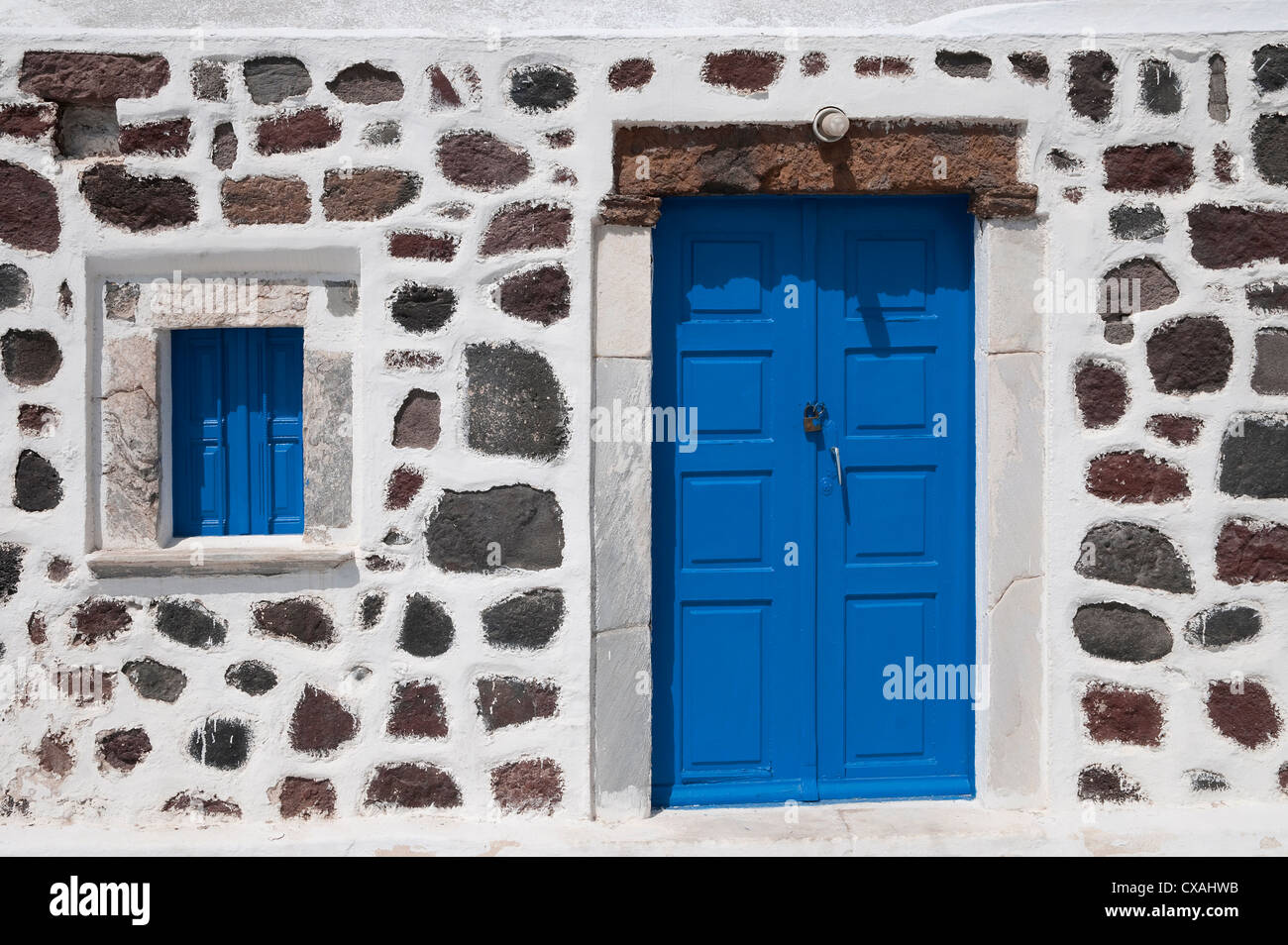 Casa residenziale, Santorini, Grecia Foto Stock