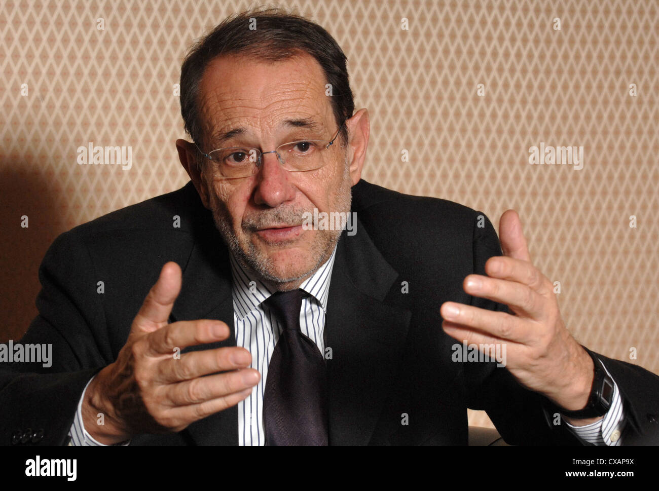 Javier Solana, la politica estera europea chief Foto Stock