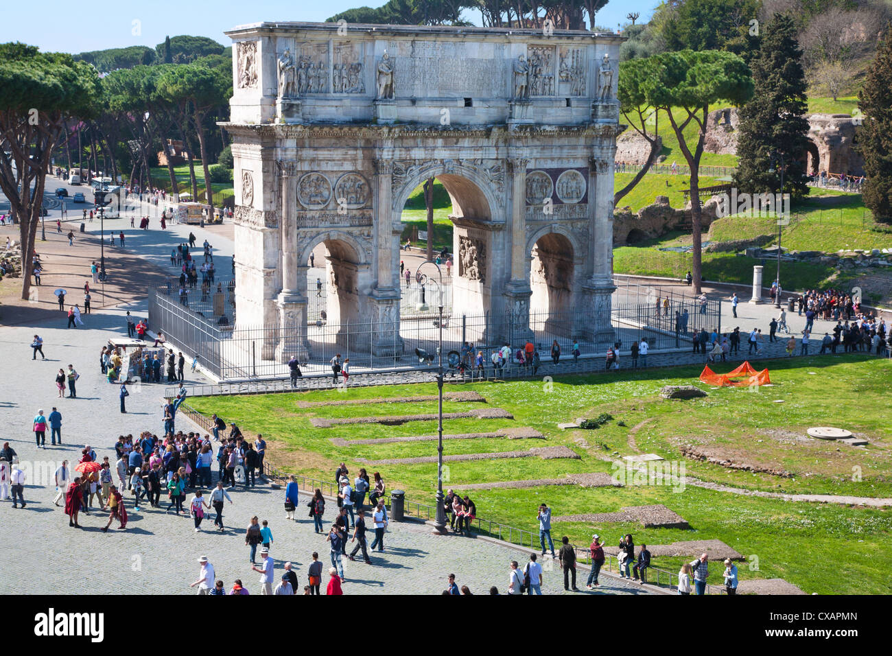 L'Arco di Costantino, Roma, Lazio, l'Italia, Europa Foto Stock