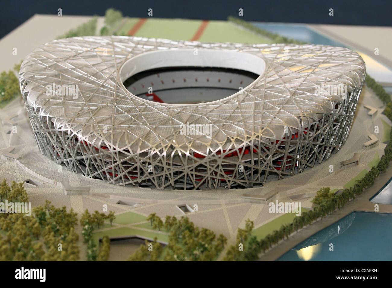 Hong Kong modello di stadio olimpico del 2008 Olimpiadi di estate a Pechino Foto Stock