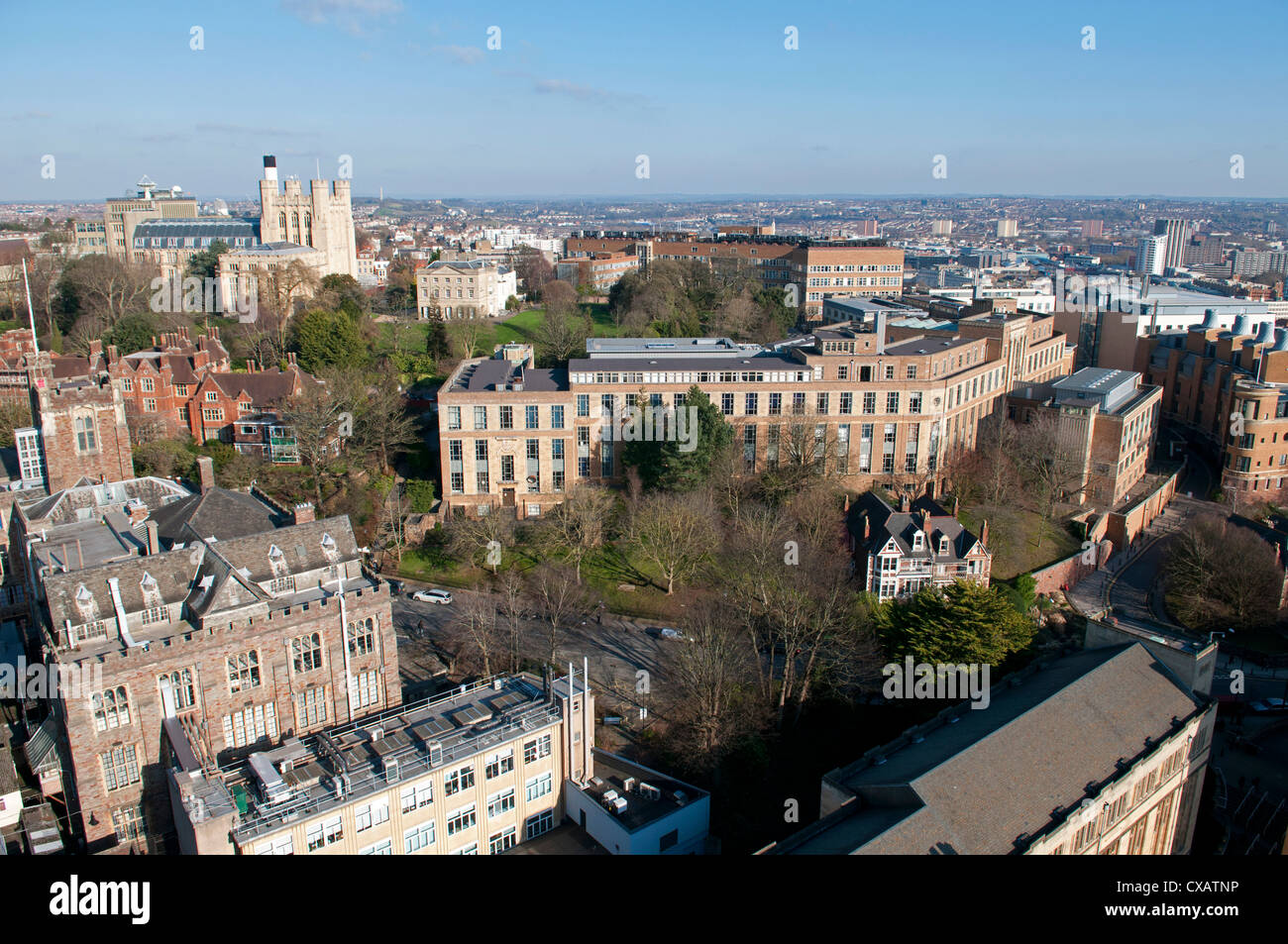 Zona Universitaria, Bristol, Inghilterra, Regno Unito, Europa Foto Stock