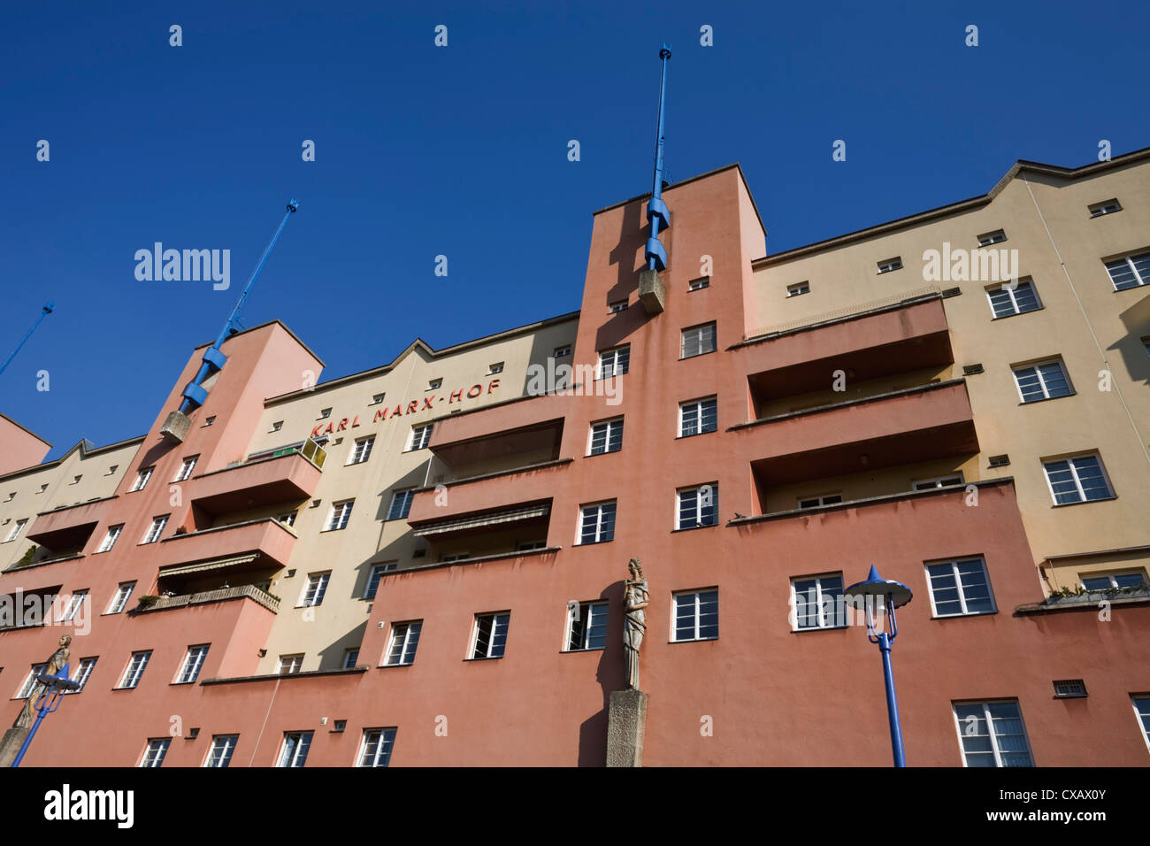 Karl Marx-Hof, Vienna, Austria, Europa Foto Stock