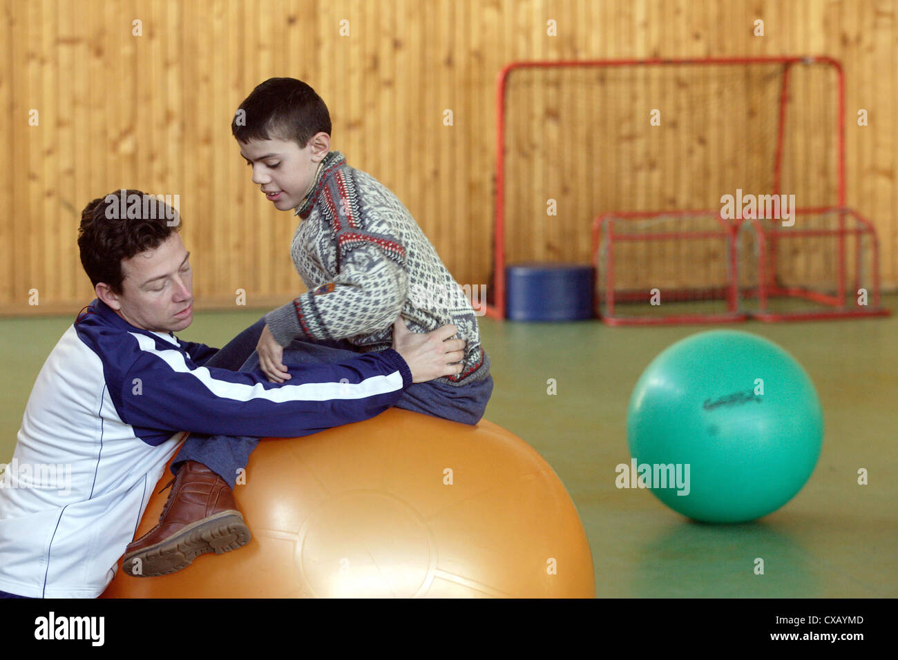 Scuola disabili Casa Minunata in Oradea, Romania Foto Stock