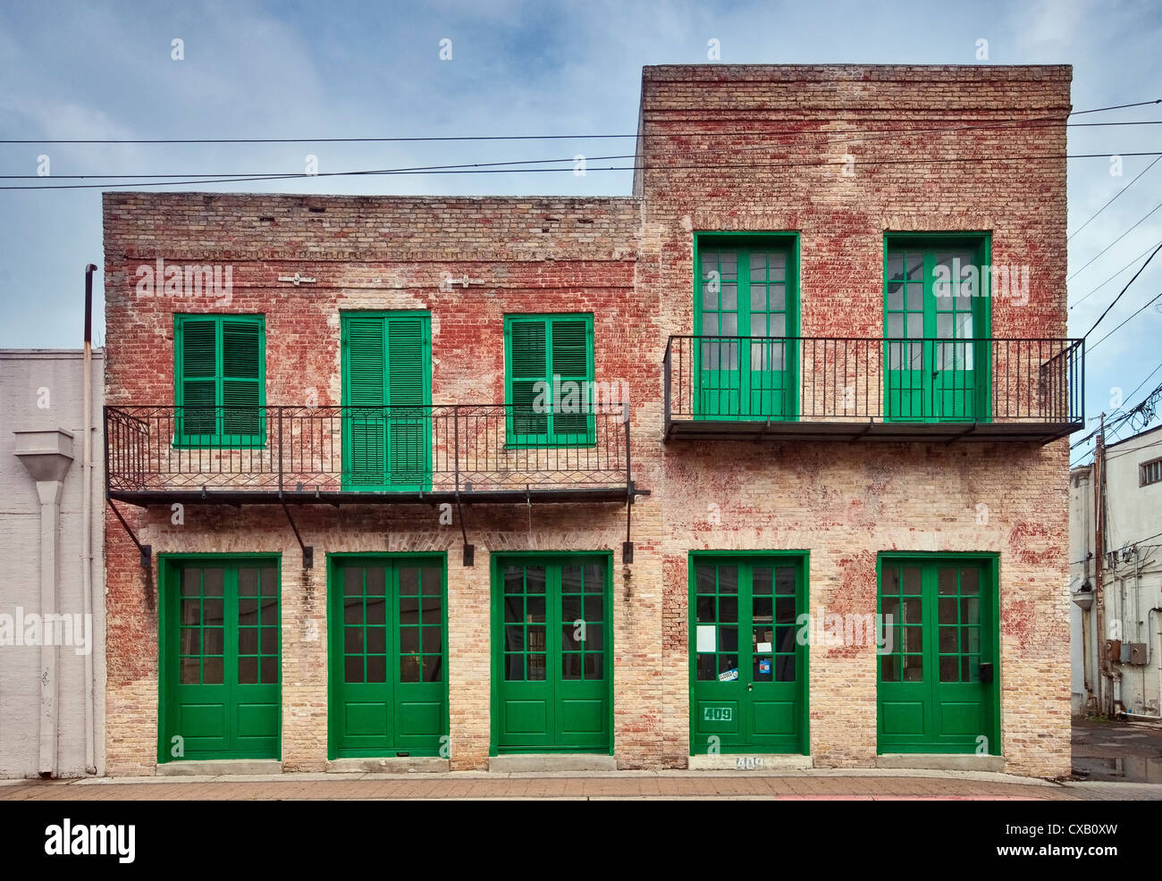 Webb Drug Store (1852), Brownsville, Rio Grande Valley, Texas, Stati Uniti d'America Foto Stock